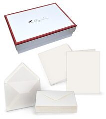 Box mit Büttenbögen und Kuverts