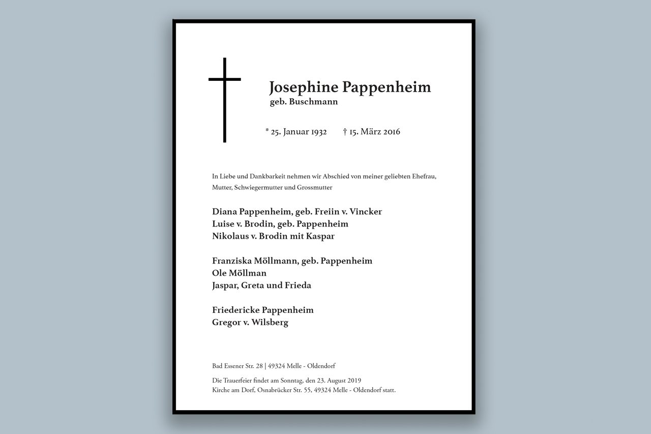Exklusive und klassische Traueranzeigen gestalten lassen Exklusive und klassische Traueranzeigen gestalten lassen