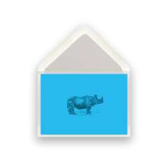 Klappkarte Nashorn