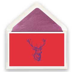 Karte Hirsch rot