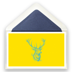 Karte Hirsch gelb