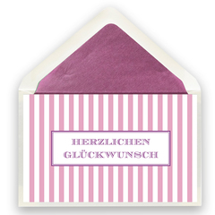 Klappkarte Herzlichen Glückwunsch Mädchen