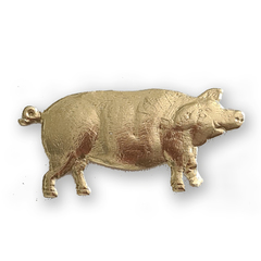 Dresdner Pappen - Schweine - Bogen mit 48 Schweinen