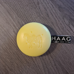 Seifen Haag: eingeschäumtes Pferd in gelb
