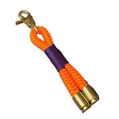Schlüsselanhänger orange mit lila