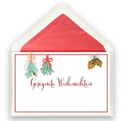 Klappkarte Weihnachten Zweige