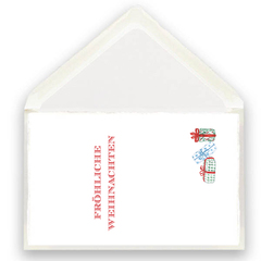 Klappkarte Bütten 3 Geschenke