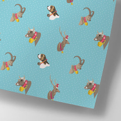 Geschenkpapier Weihnachtstiere