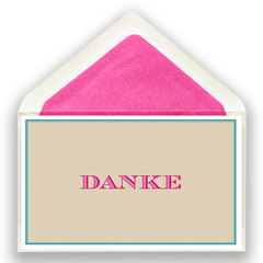 Karte Danke beige