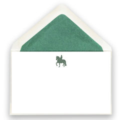 Karte Pferd Dressur grün