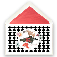 Klappkarte Alice in Wonderland