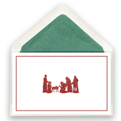 Klappkarte Weihnachtskrippe