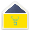 82_hirschkopf_türkis_auf_gelb