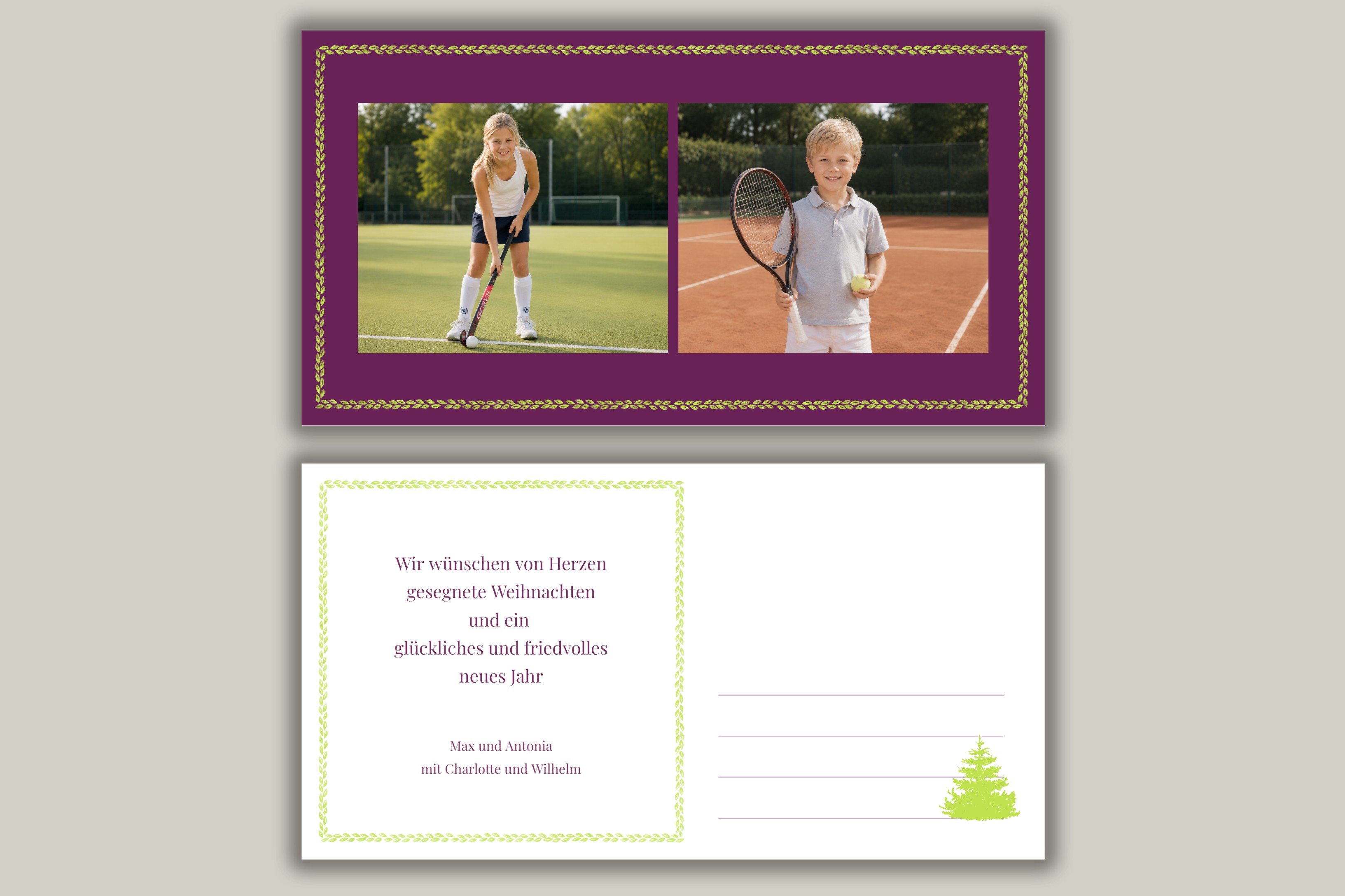 Festliches Violett – Anwendungsbeispiel 1