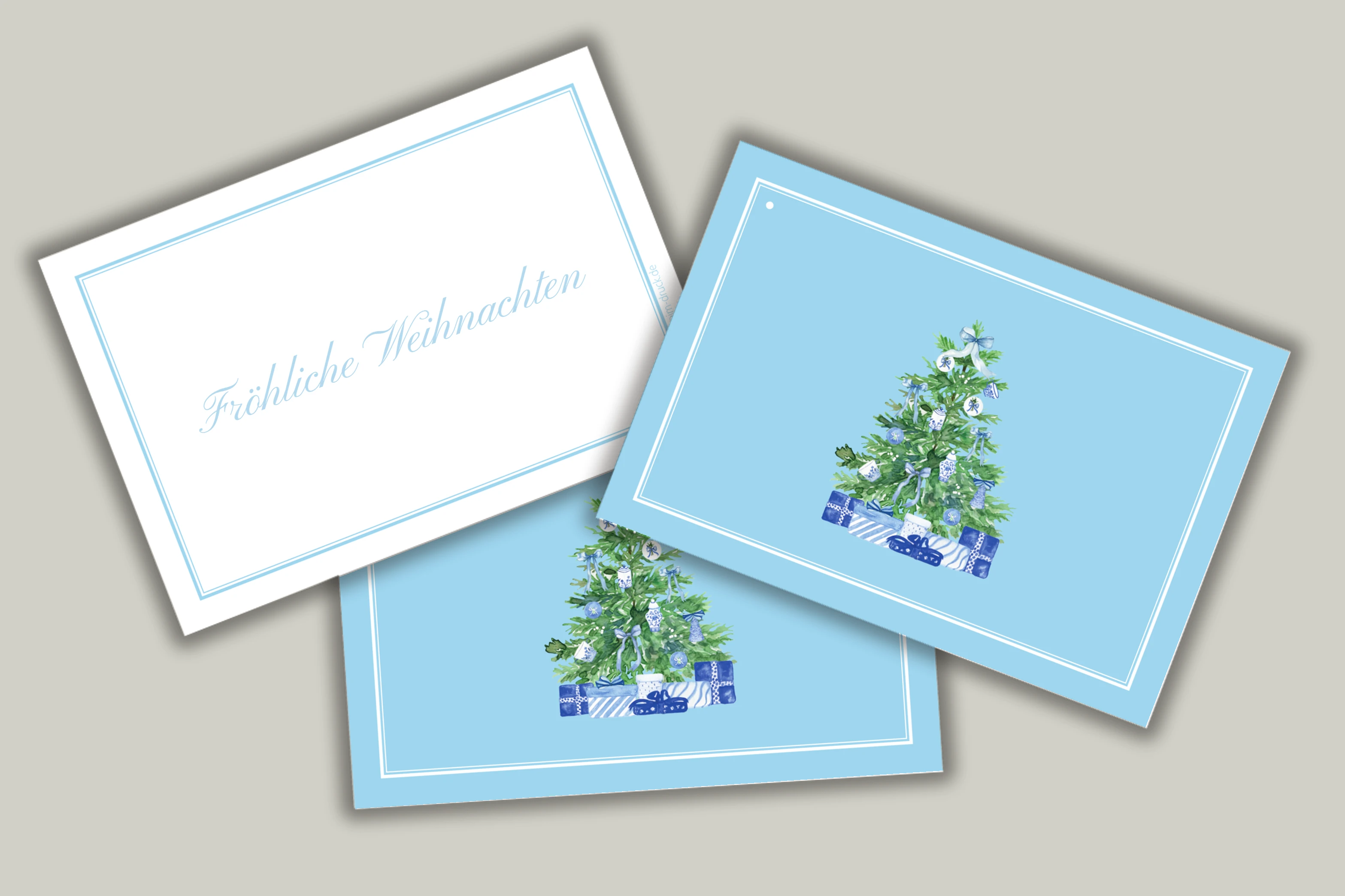 Hellblauer Geschenkbaum – Anwendungsbeispiel 1