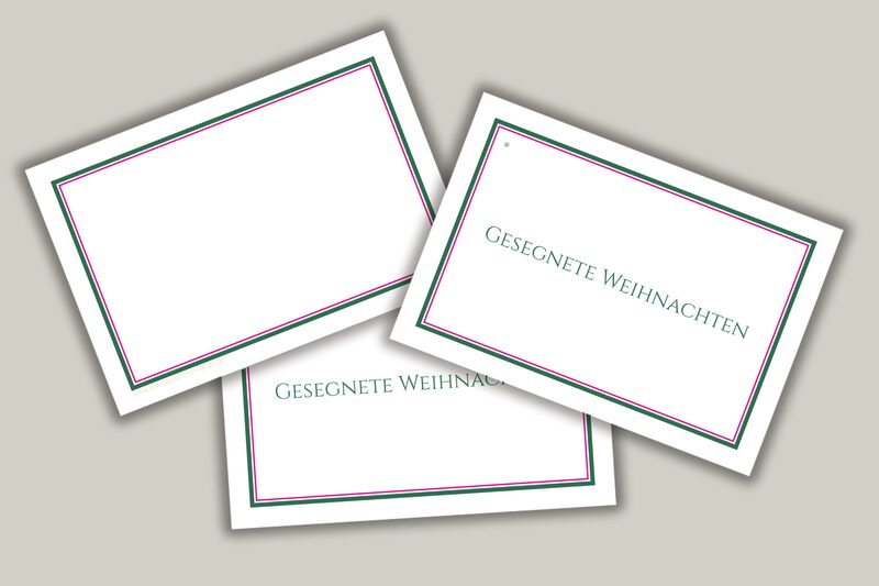 Zweifarbiger Geschenkrahmen