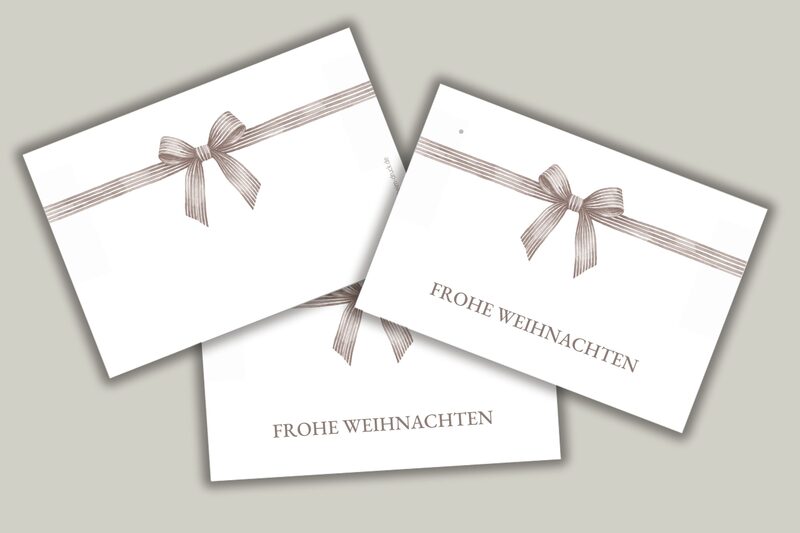 Gestreifte Geschenkschleife