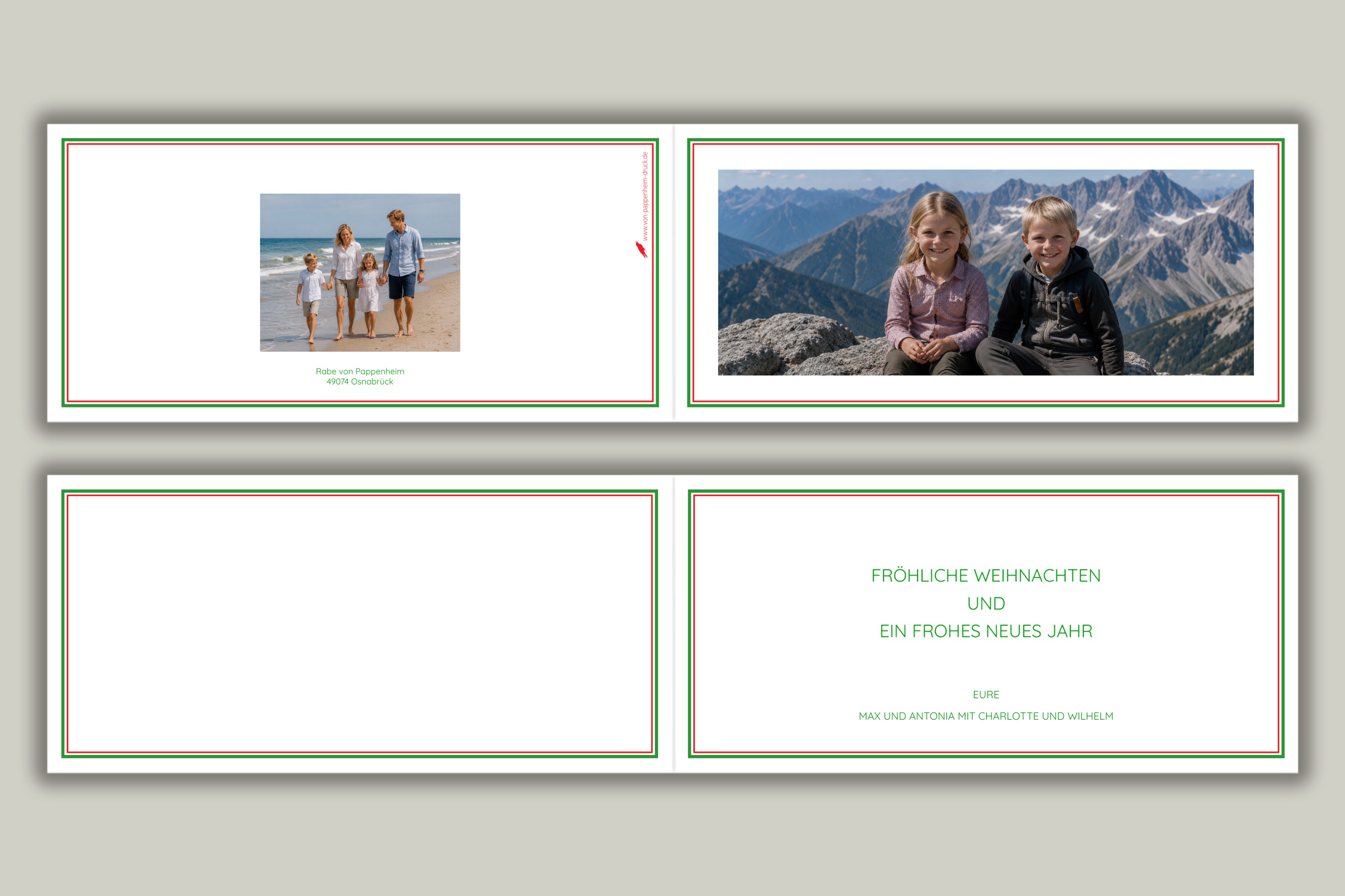 Rotgrüner Fotoauftritt – Anwendungsbeispiel 1