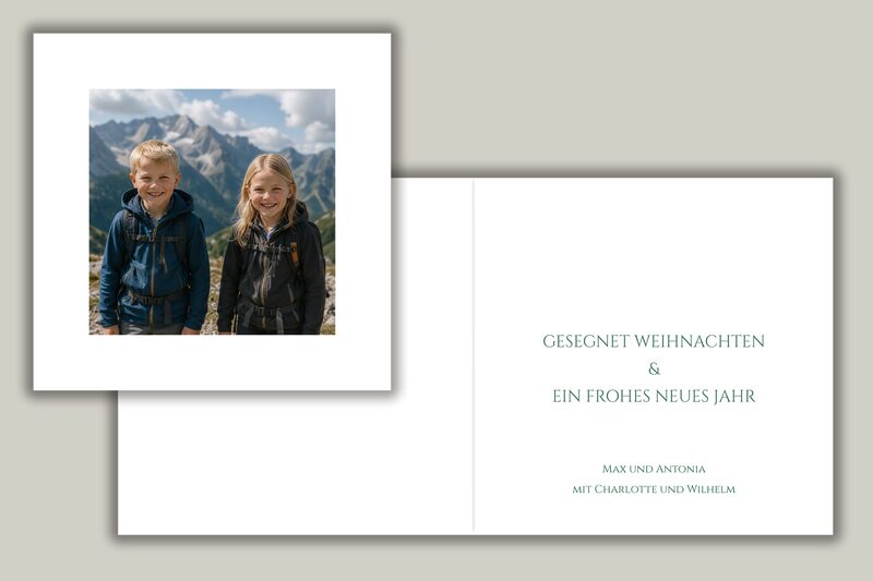 Randloses Weihnachtsfoto