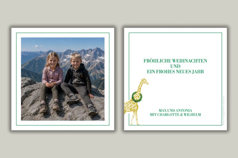 Fröhliche Giraffenpost
