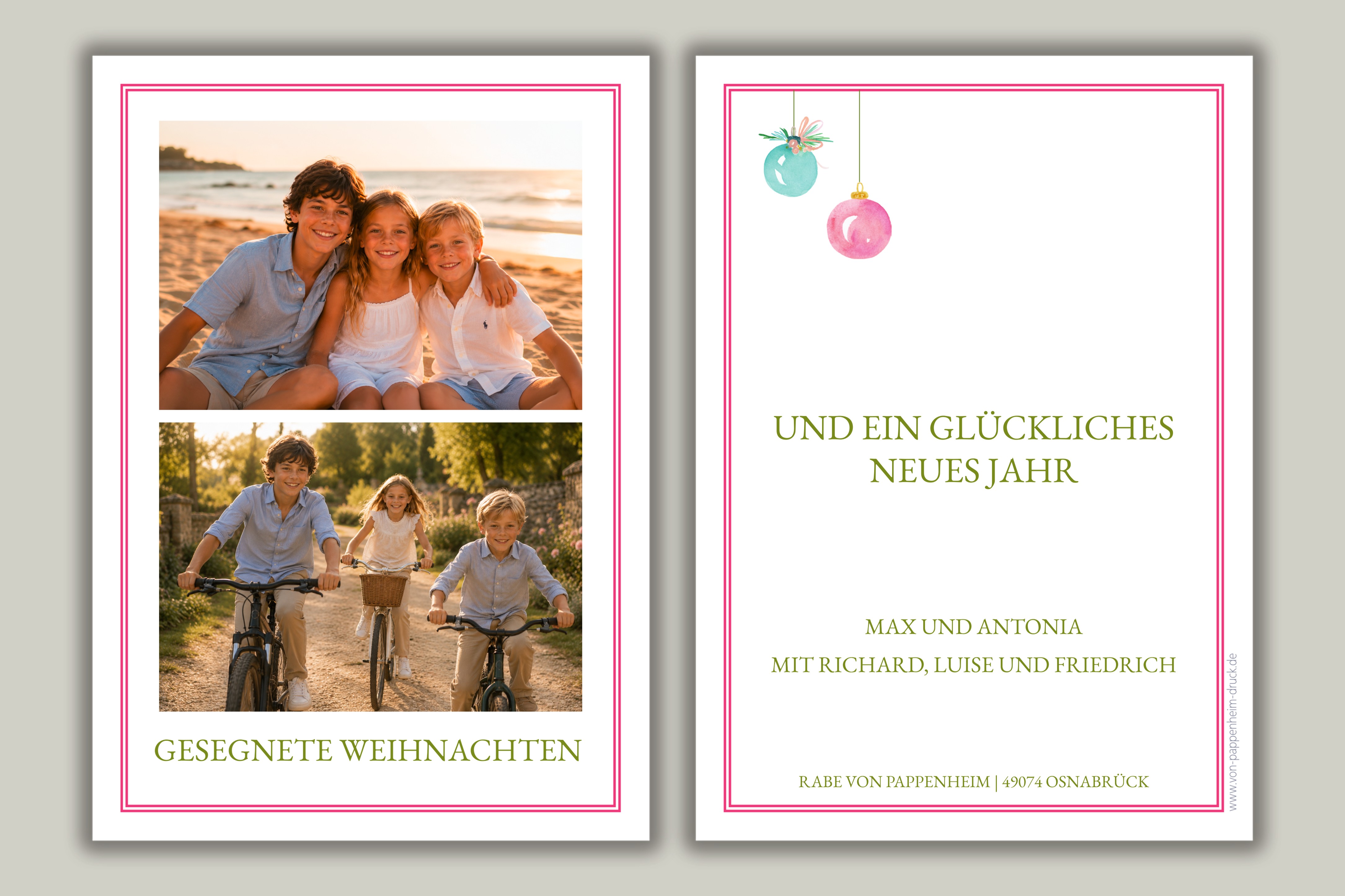 Pinker Kugelrahmen