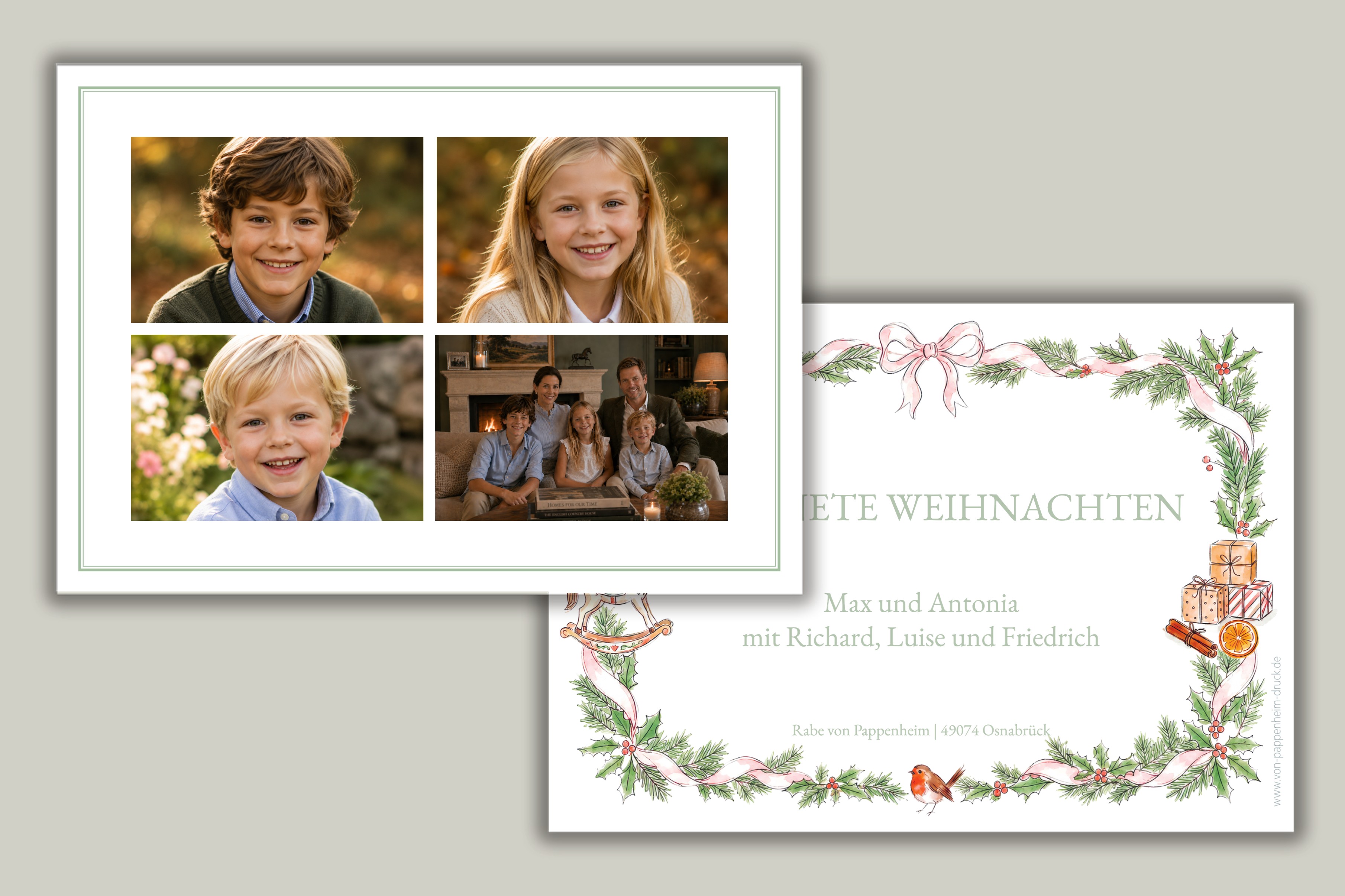 Verspielte Girlandencollage
