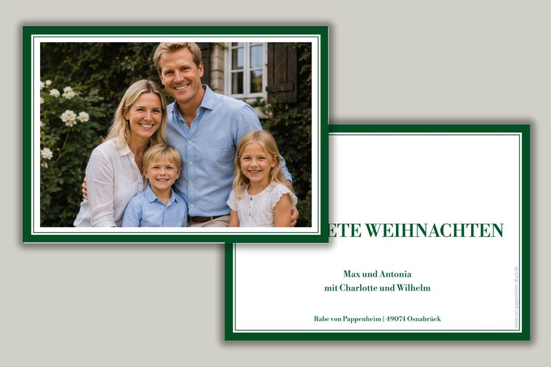 Grüner Querrahmen