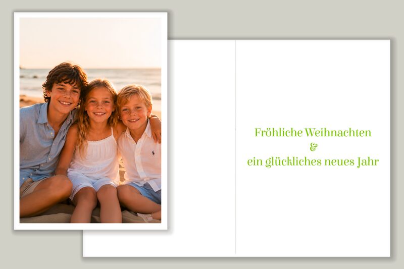 Grünes Hochkantfoto