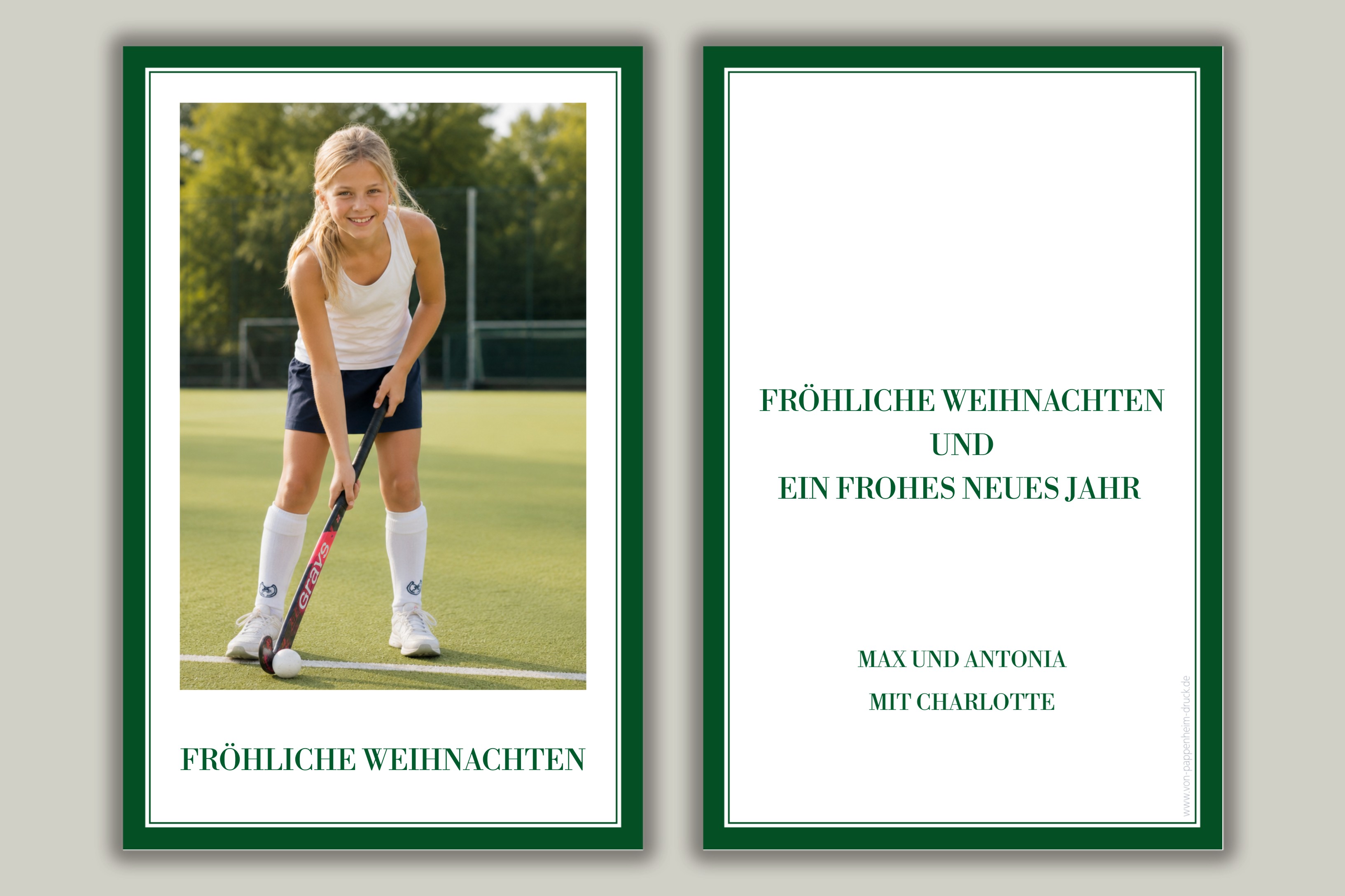 Tannengrüner Festgruß – Anwendungsbeispiel 1